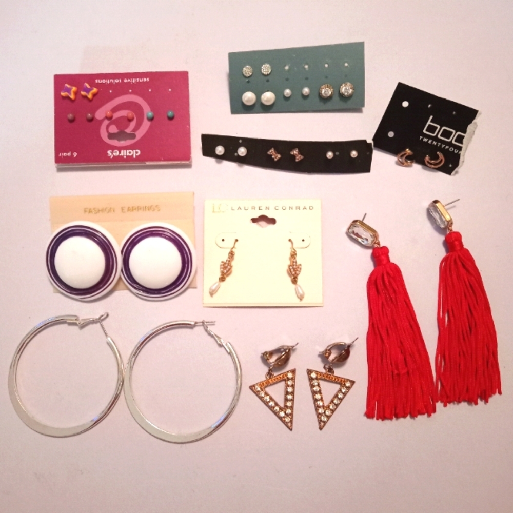 #188.  9 Piece Earring Bundle